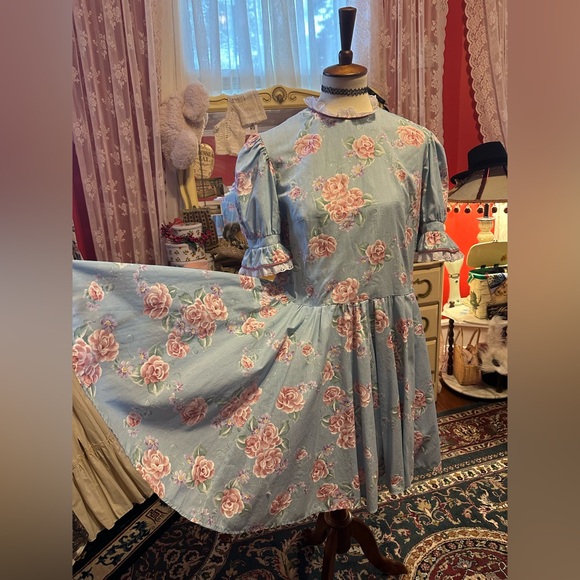 Vintage rockabilly robins egg blue mini - Picture 3 of 6